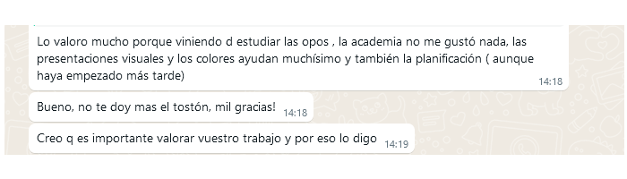 Testimonial de una sexta clienta